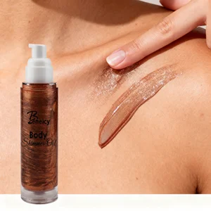 Vegan Tanning Oil Glow Liquid Illuminator Makeup Shimmer Body Oil Organic Shimmering Oil