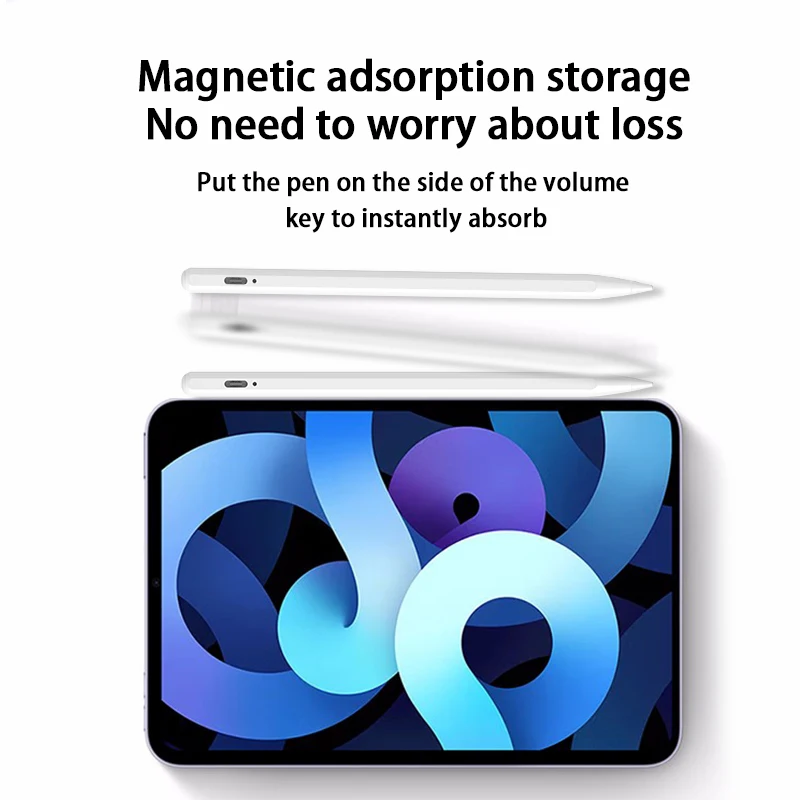 Стилус для iPad с ладонью, карандаш-отказатель 2-го поколения, совместимый с 2018-2022, умная Bluetooth-ручка для письма и рисования