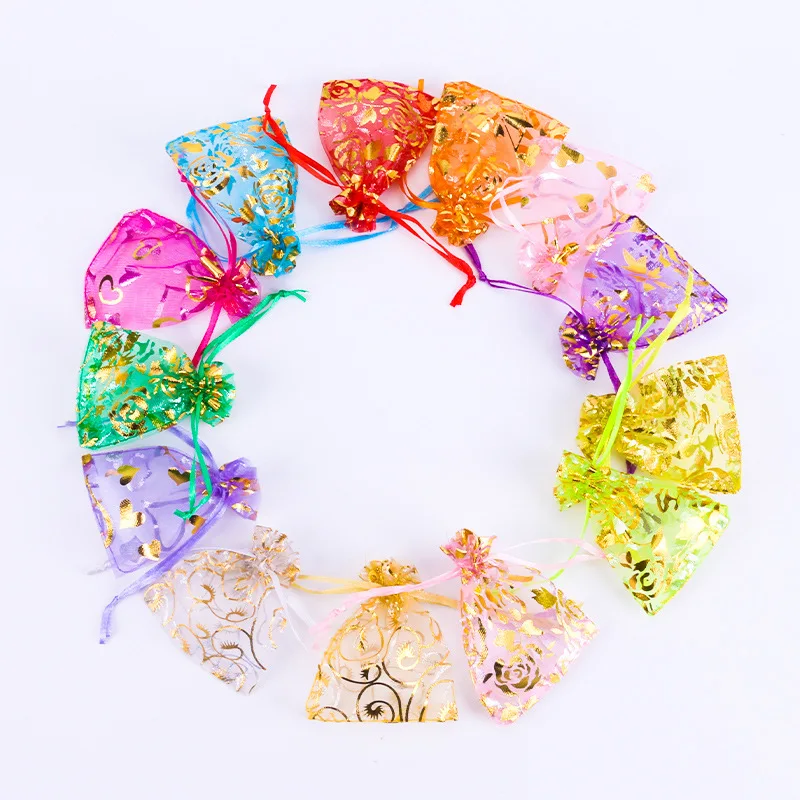 9cm-30cm Colorful Silk Organza Bag Gift Pouch Mesh Bags Custom Logo Drawstring Organza Bags for Jewelry Sugar Cosmetics Packing.jpg