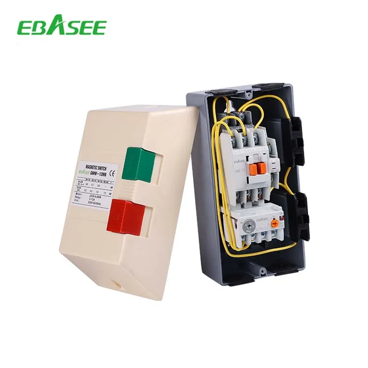 Electric Singles Phase 3 Phase Magnetic Starters AC Contactor DOL Motor Starter
