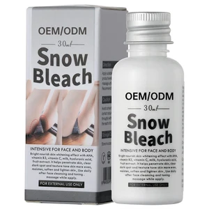 Powerful Organic 30ml Whitening Snow Bleach Cream Effective Body Brightening and Inner Thigh Removal Cream for Face & Underarms