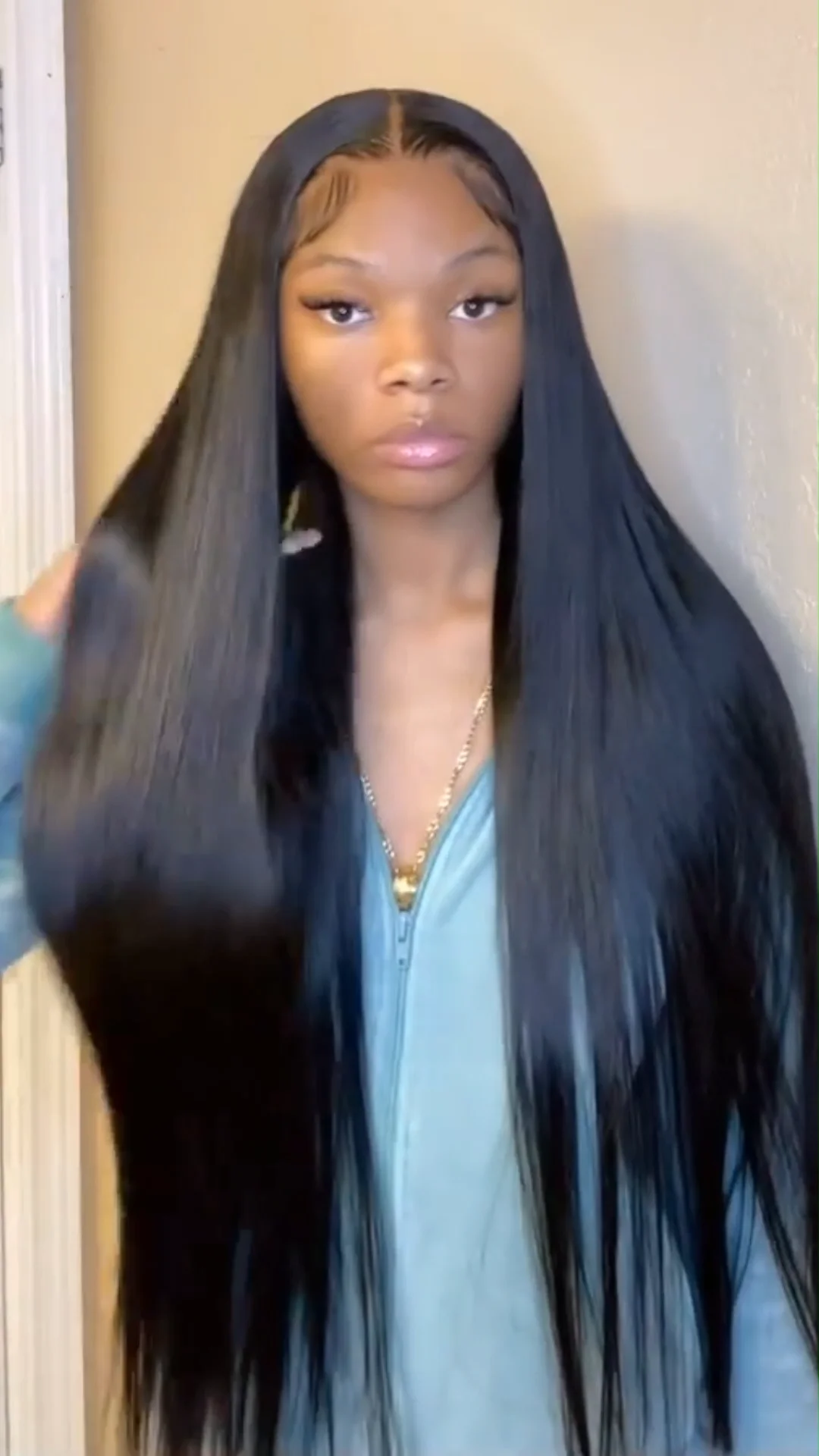 Natural Pre Plucked Bone Straight Weaves Brazilian Glueless 360 Full Hd Frontal Lace Front Human 9184