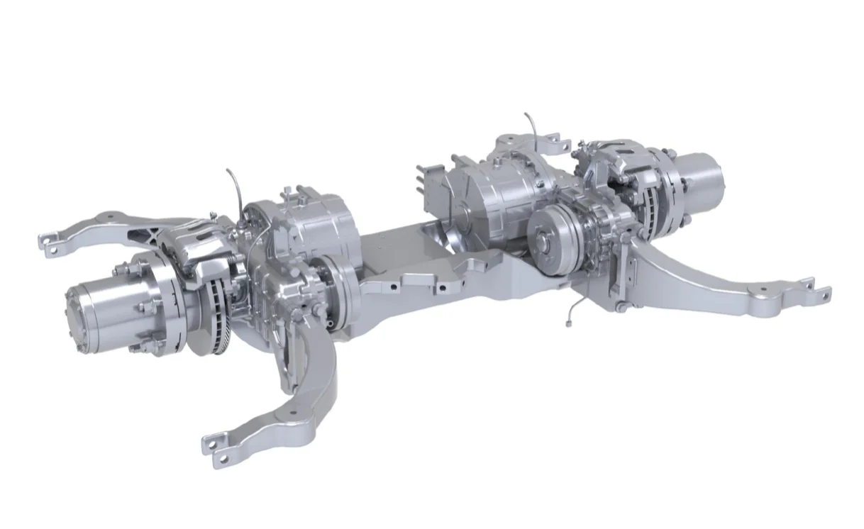 Brogen 110 120kw Electric Axle With Differential Rear Differential Axle Electric Vehicle 35ton 8426