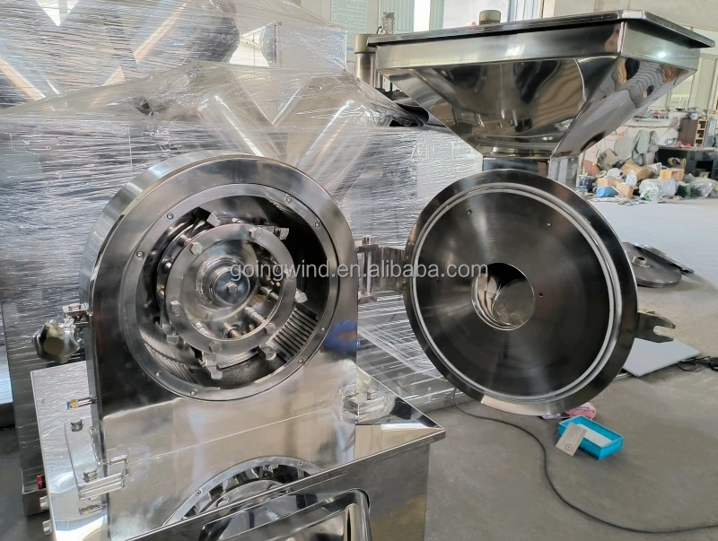 Automatic Dried Seaweed Powder Crushing Grinding Milling Machine Auto Industrial Dry Algae Fish Crusher Grinder Mill for Sale