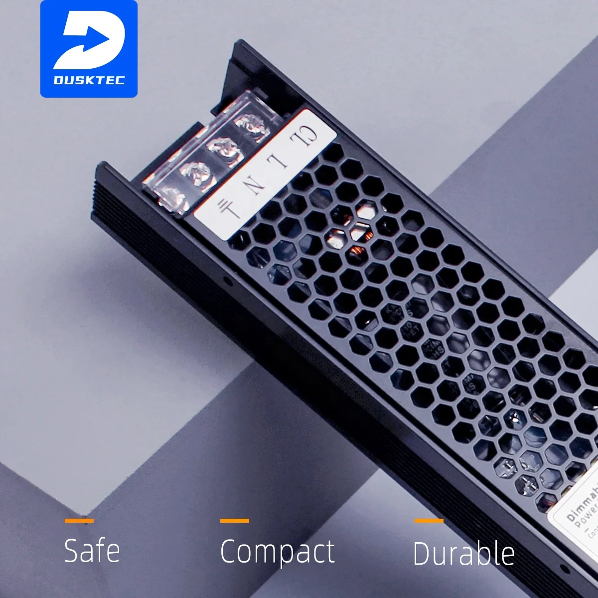 DUSKTEC New Class 2 Constant Voltage AC to DC 12-24V Volt Regulated Transformer Dimmable Switching Power Supply for LED Lighting
