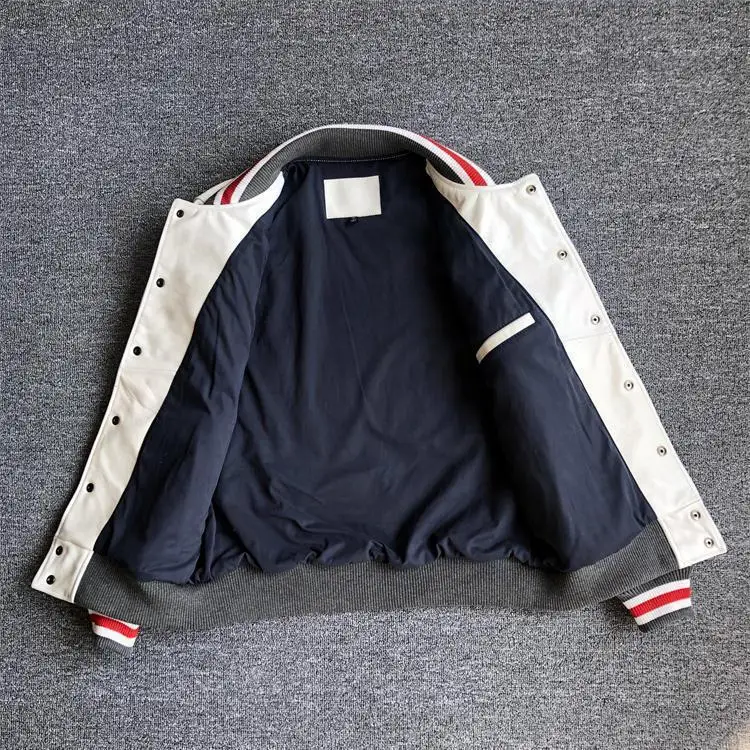 towel embroidery mens womans varsity jacket with ing high quality fashion leather coat without hood_voghion.com