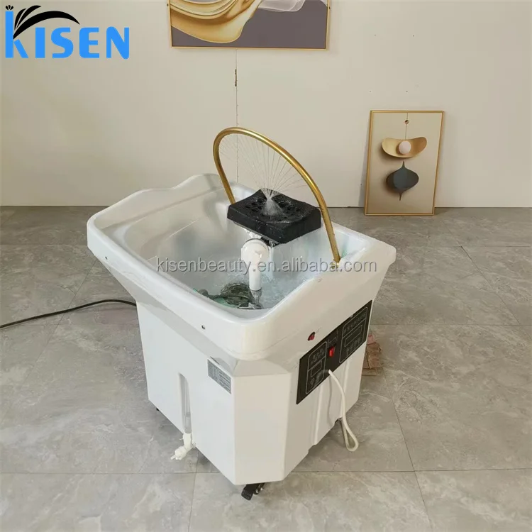 Kisen Hair And Beauty Salon Furniture Portable Backwash Shampoo Bowl