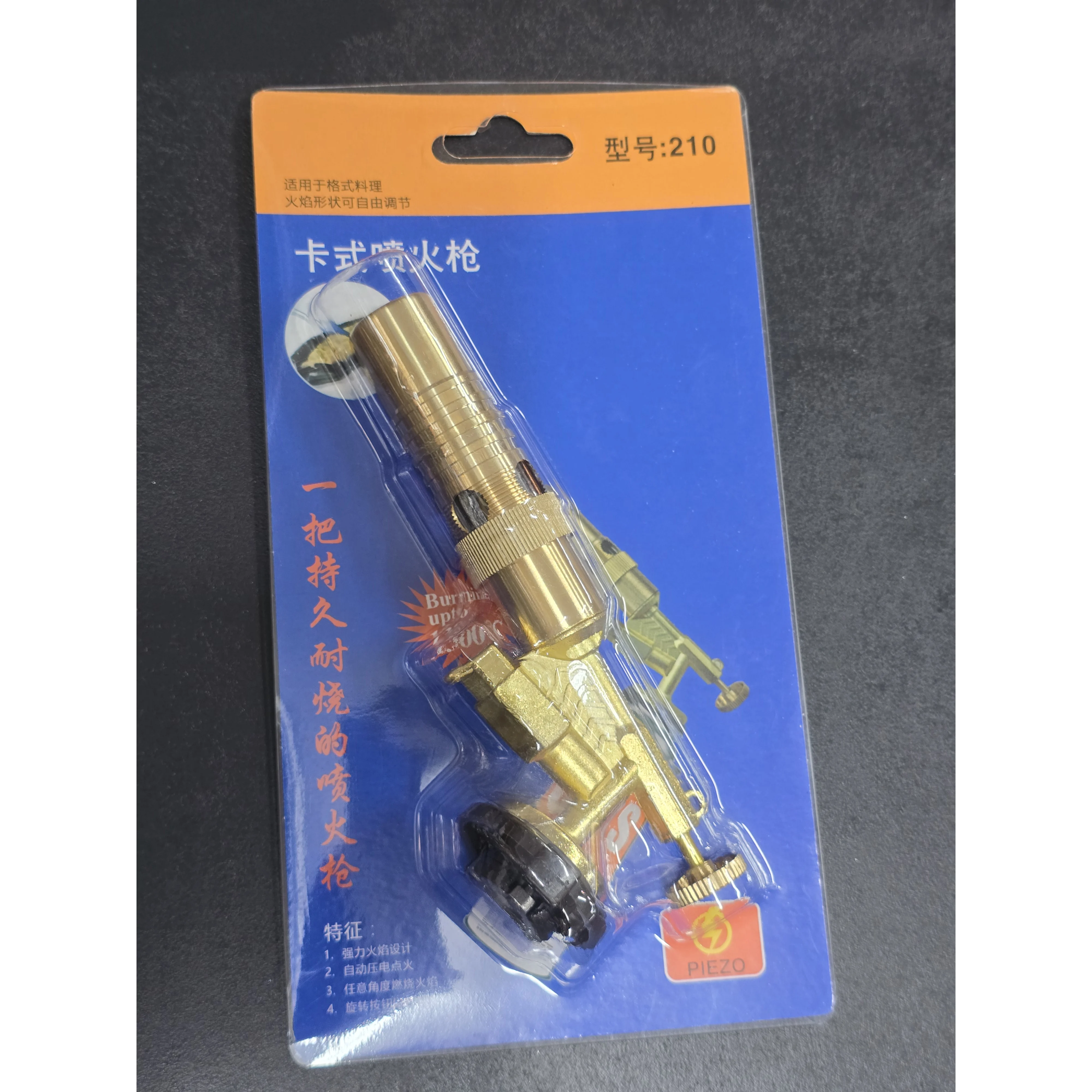 Portable Gas Torch Flame Gun Blowtorch Copper Flame Butane Gas-Burner Lighter Heating Welding for Outdoor Camping BBQ Spray Gun