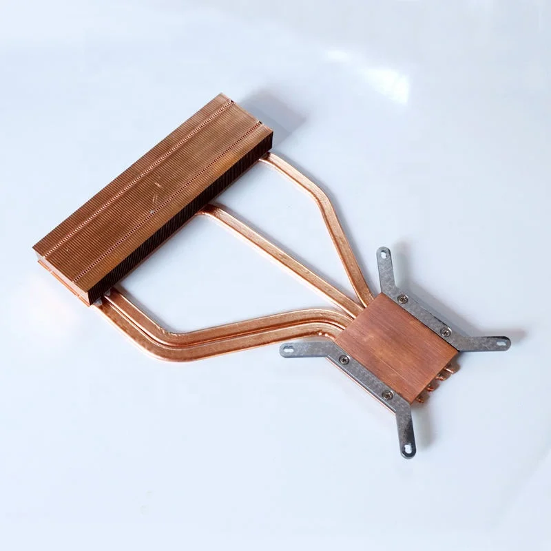 Custom Manufacturer Water Cooling Aluminum Alloy Copper Welding Heat Sink Heat Pipe with Cutting Service
