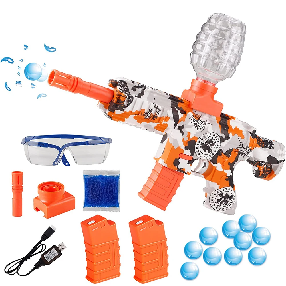 Electric Gel Water Gun M416 Gel Ball Splatter Gun Automatic Gel Water