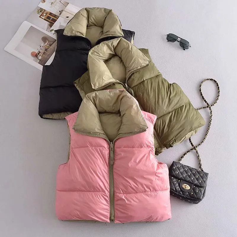 2022 Nuovi Vestiti Invernali Da Donna In Stile Europeo E Americano Street  Fashion Gilet In Cotone A Doppia Faccia - Buy Cappotto Vita,Senza Maniche  Della Maglia Della Ragazza,Collare Del Basamento Product on