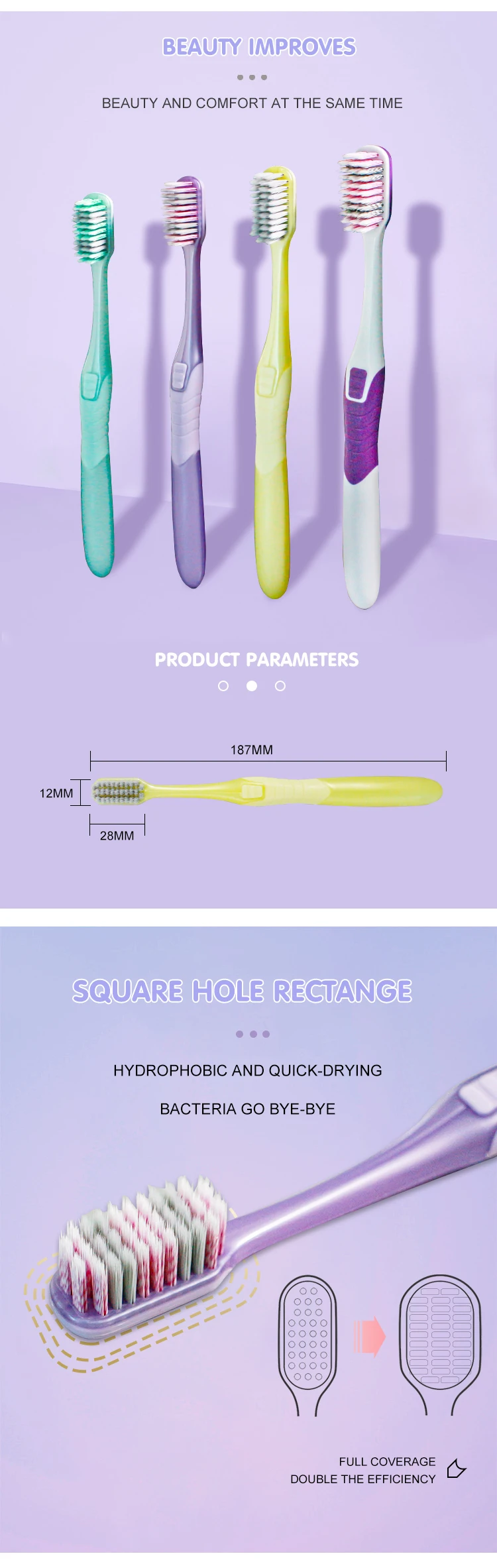 New Design 1 Packs Ortho Braces Cleaning Tooth Brush Spiral Bristle