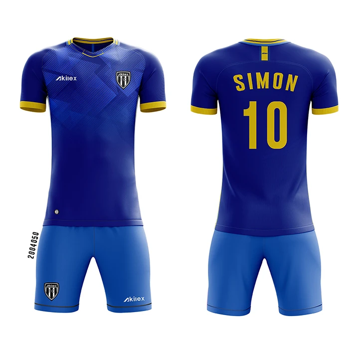 Free Design OEM Soccer Jerseys Sublimated Pattern Sportswear Reversible Club Shirt Football Kit