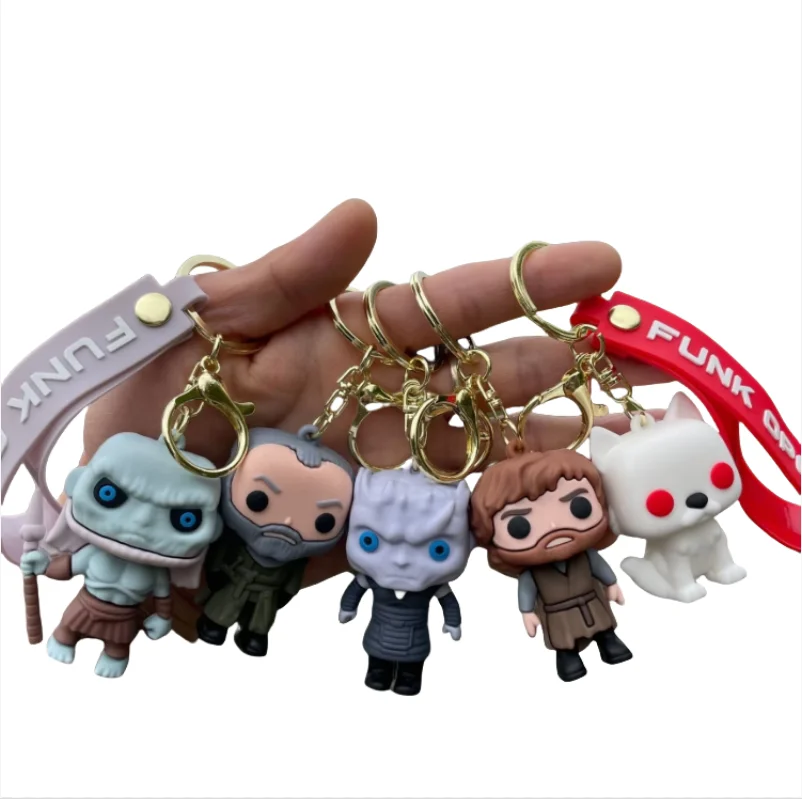 Game of Thrones Keychain Cartoon Doll Car Pendant Couple Bag Pendant Wholesale