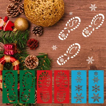 Lot De 20 Pochoirs Réutilisables En Fore De Cerf De Noël Pour Enfants