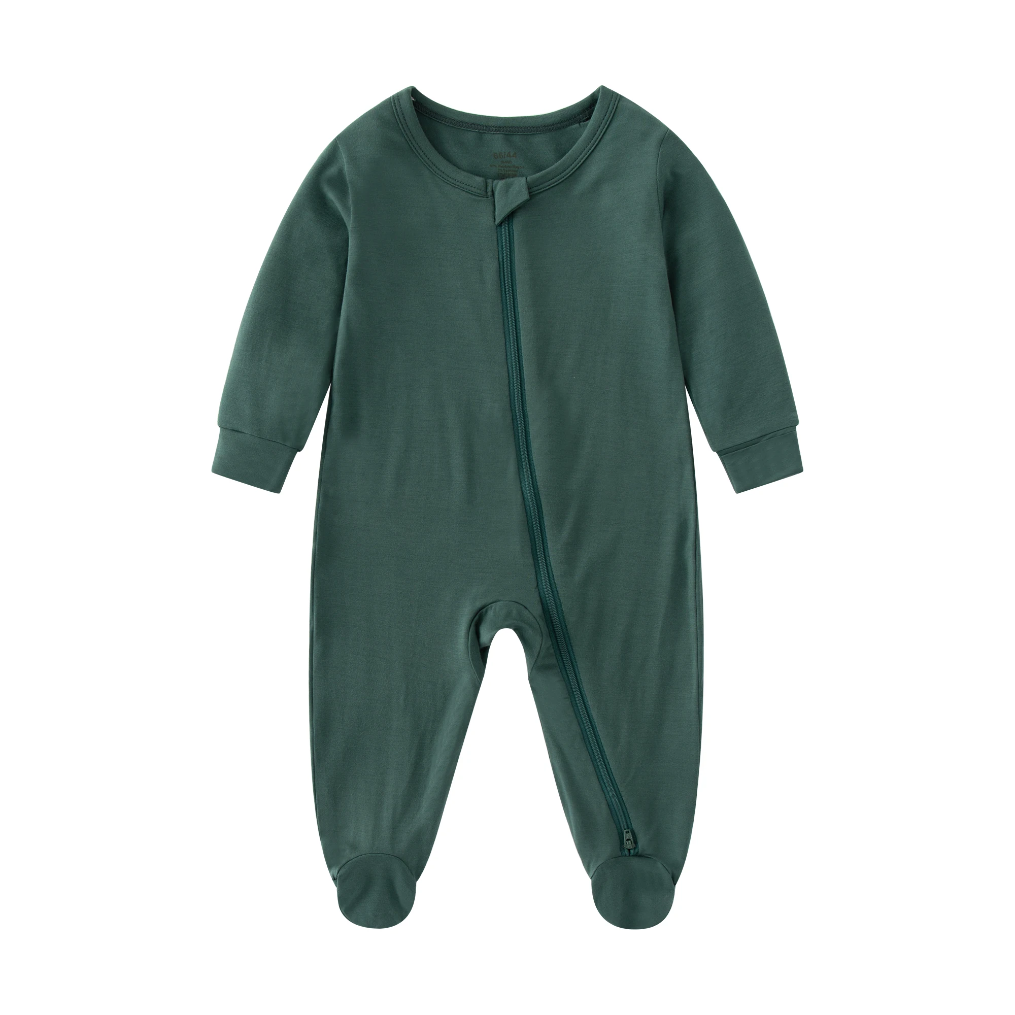 Cotton Handmade Baby Full Sleeves Long Romper/Sleepsuit (0-6 Months)