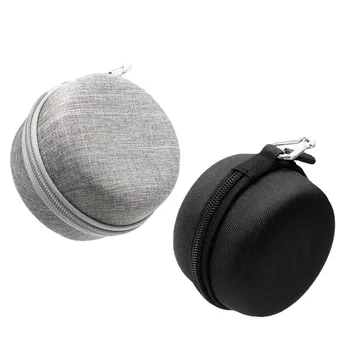 Round audio storage bag waterproof pressure resistant bluetooth speaker handheld portable bag EVA round zipper bag