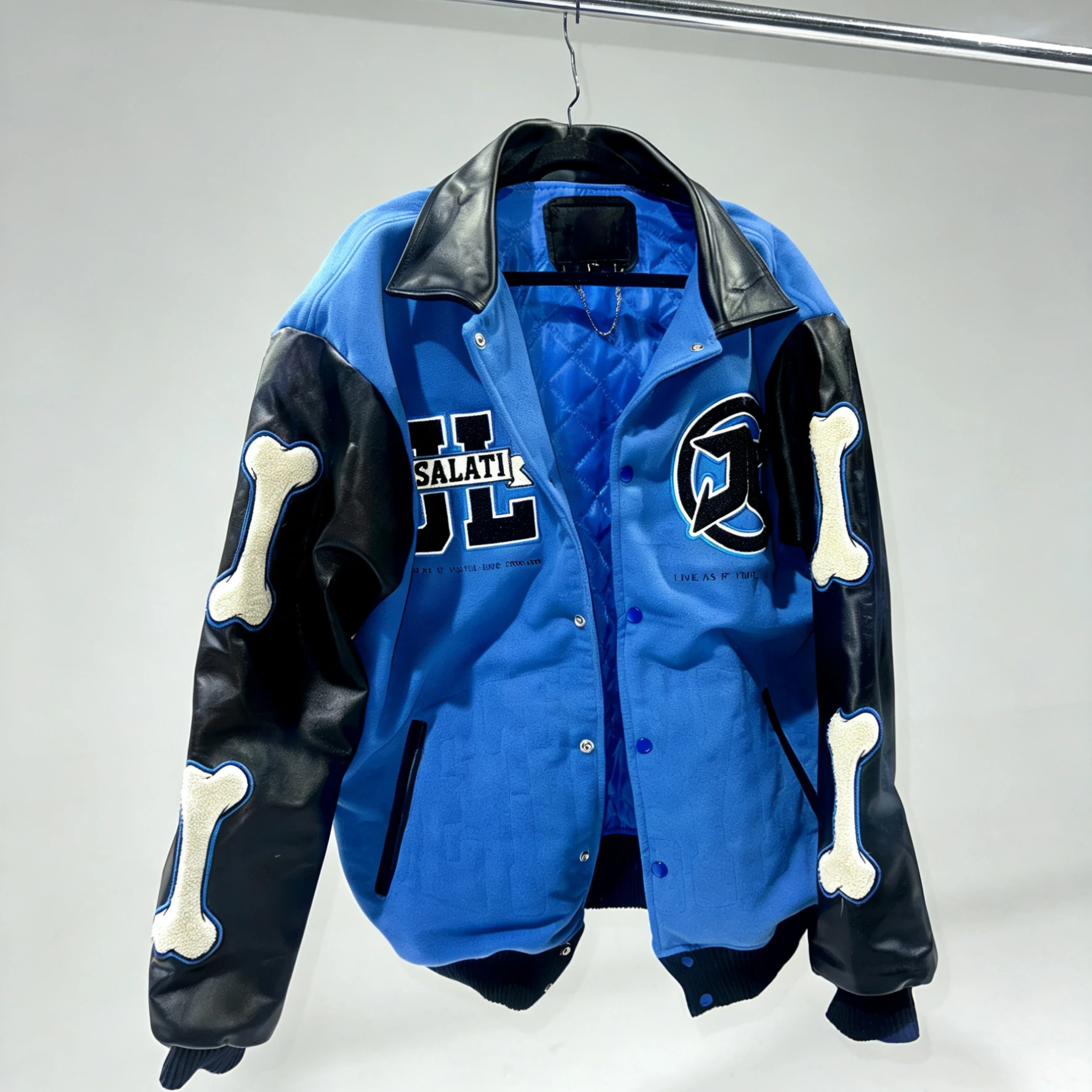 OEM Manufacturer Supply Leather Puff Jacket Windproof Waterproof Custom Towel Embroidery Mans Coat Outwear Puffer Jackets Winter
