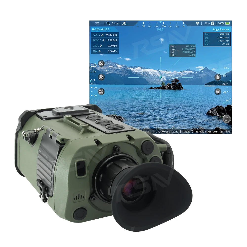 High Accuracy With GPS Digital Compass Handheld Mini Range Finder Laser Rangefinder Monocular for Long Distance Measuring