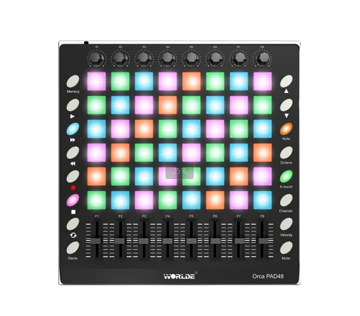 PAD　プルオーバーM ORCA PAD48 PRO MIDI Pad Controller 48 Backlit Pads with DAW