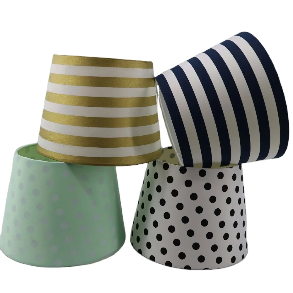 Modern Handmade Mini Decorate Pattern Printed Cotton Fabric Lamp Shades