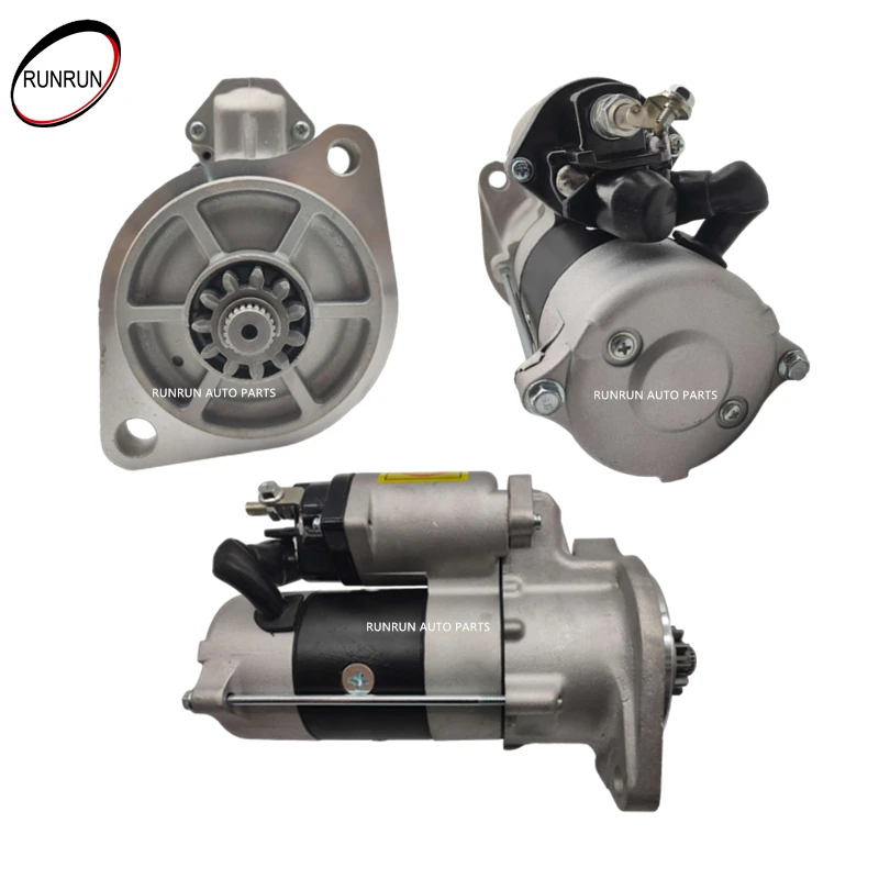 24V Hino J08C Starter Motor Assembly, 11T Plgr, Flange Mount