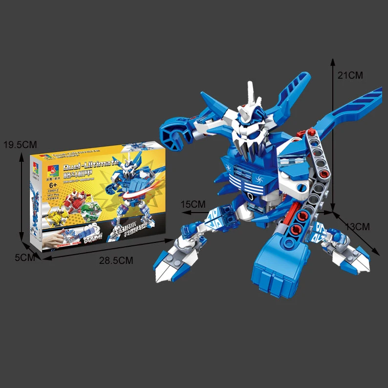 WOMA игрушки, оптовая продажа, дешевая индивидуальная сборка, трансформирующая модель робота, конструктор, набор блоков для детей, игры «сделай сам»