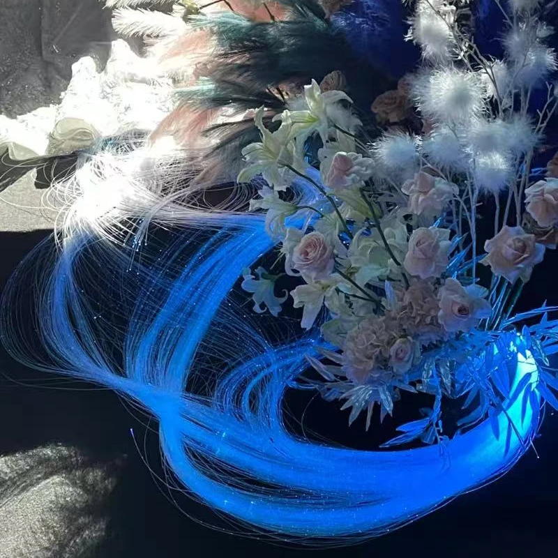 Custom LED Light Source Multi-Color Temp Fiber Optic Lamp Remote Control Dimmable IP33 Rated Ra80 AC165-265V Wedding Decoration