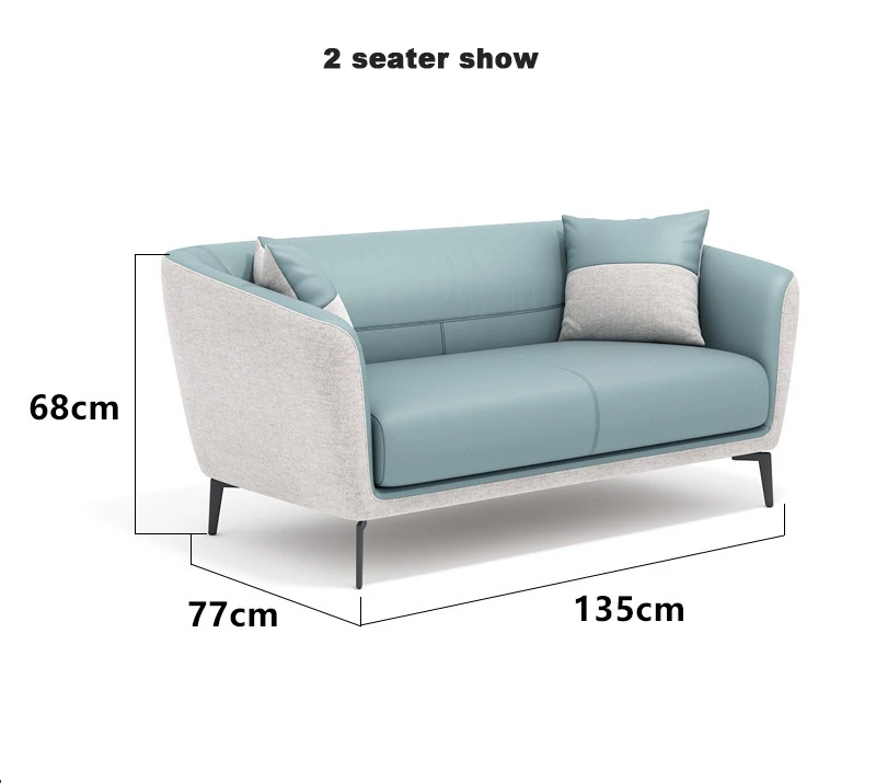 Canape Genuine Leather Sectional Sofa  Nordic Luxury 3 Seater Lounge Living Room Furniture Sofa Set Furniture Modern