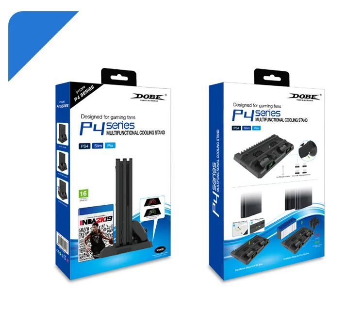 DOBE TP4-18119 Game Console Cooling Fan for PS4 - Multifunction