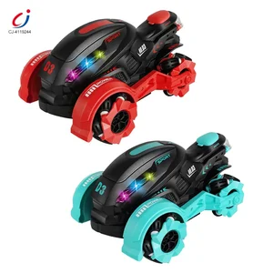 Chengji Rc Stunt Drift Motorcycle Toy 2.4g Spray 360 Degree Spinning Action Motorbike Remote Control Motorcycle for Kids