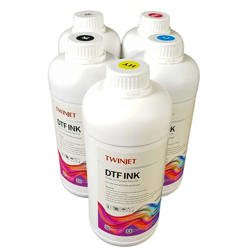 DTF Ink LITER Supply Pack (CMYK + 2 WHITE) - Direct To Film Ink LITERS