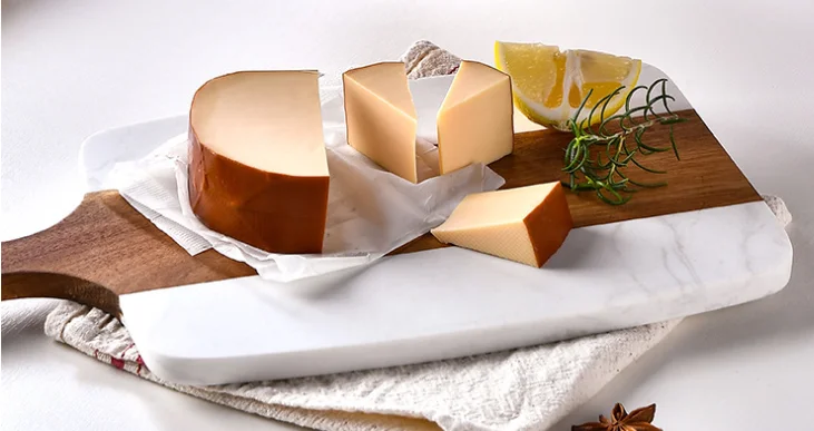 Creative Natural Rustic Handmade Cheese Eco Friendly Large Marble Bamboo Wooden Cutting Board