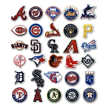Baseball Major League Team Logo Applique Iron on Embroidery Patches Set for Clothes Caps
