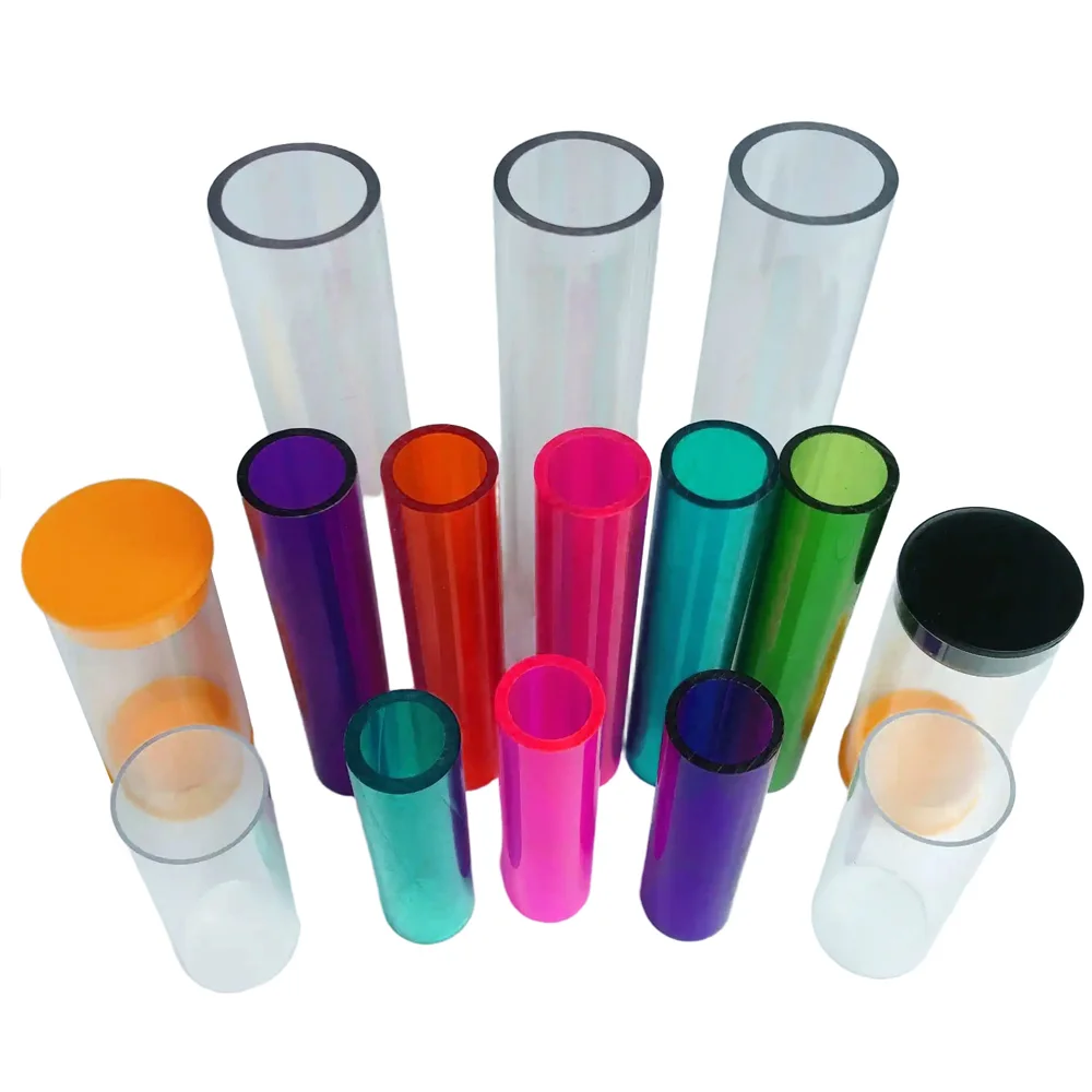 Factory Customized Hollow Transparent Round  Color ABS PVC PC PP PE Plastic Extrusion Tube Aquarium Algae Plastic Packaging Tube