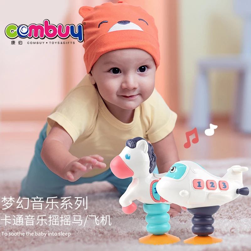 Electric Flashing Light Music Spring Rocking Baby Horse Toy