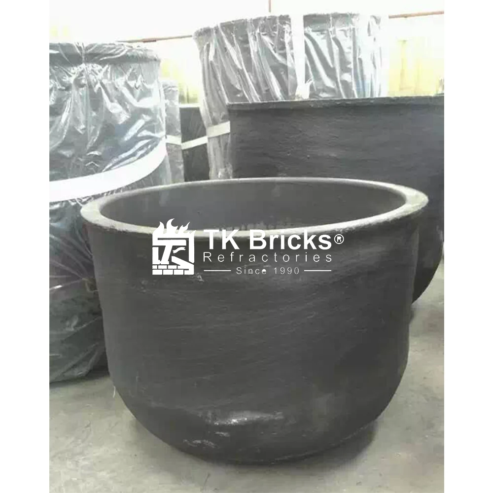Graphite Aluminum Crucible SiC Graphite Crucibles for Melting Aluminum in Stock