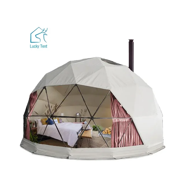 Glamping Geodesic Ball Tent Igloo Hotel Tent Dome Tents for Outdoor Camping Resort