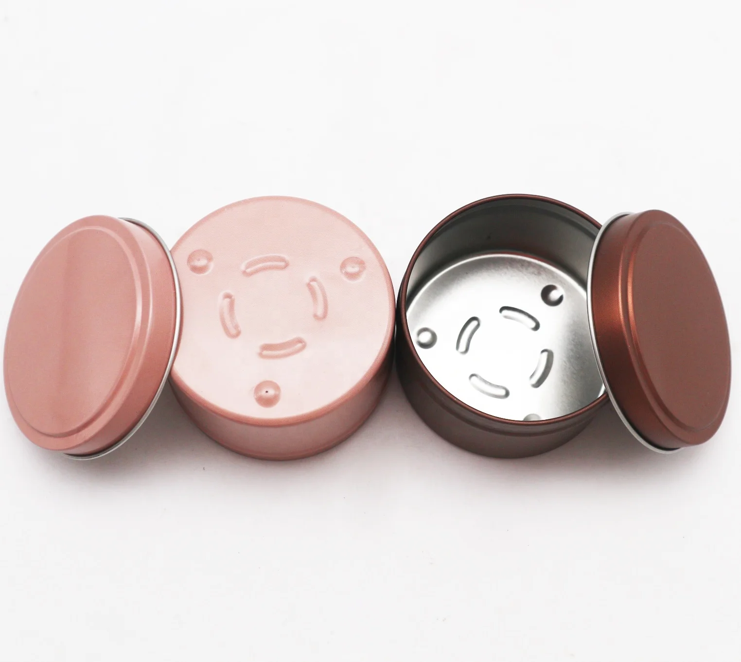 Recyclable Candle Vessel Jar With Lid Various Color 8 Oz Black Silver Gold Tin Candle Container