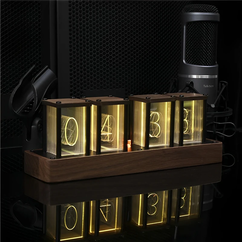 Hot Quasi Flow IPS Color Screen Desk & Table DIY Display Rgb Glow Timer Alarm Nixie Tube Digital Clock