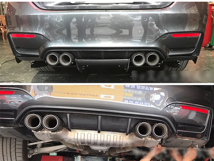 BMW M5 コンペティション 高品質 カーボンファイバー マフラーエンド 4