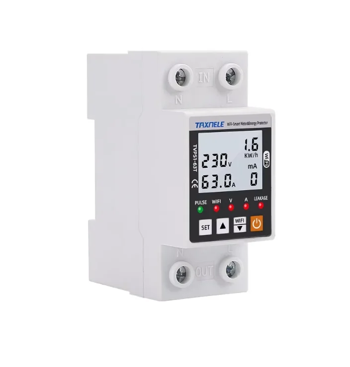 China Factory Automatic Recovery 2p 63amp Ac Electric Adjustable Current Limiter with Overload Protection