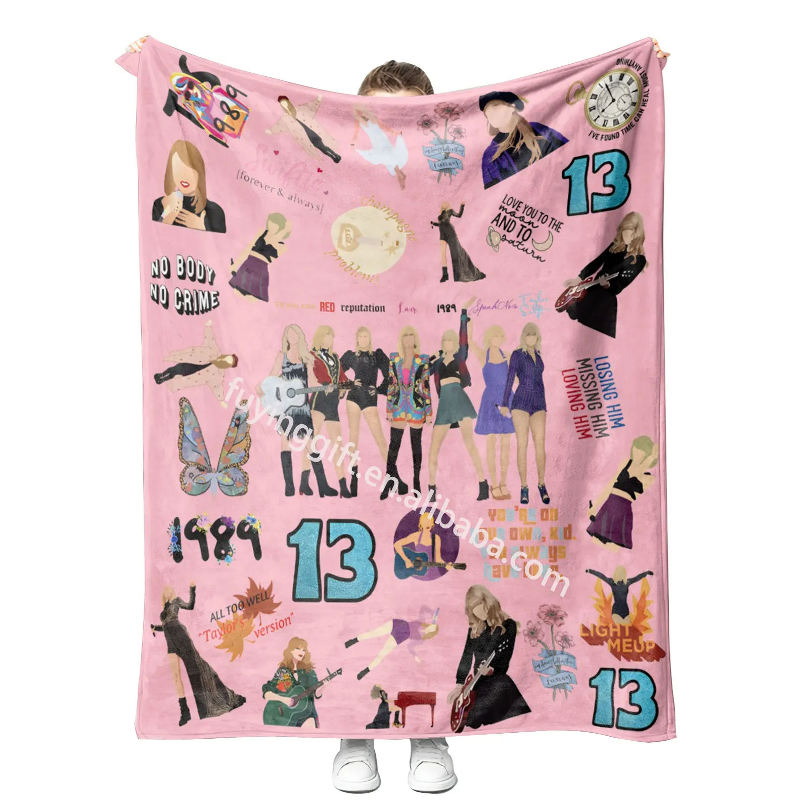 Top Sell Taylor Eras Swift Tour Blanket All Designs Wholesale Soft Warm 