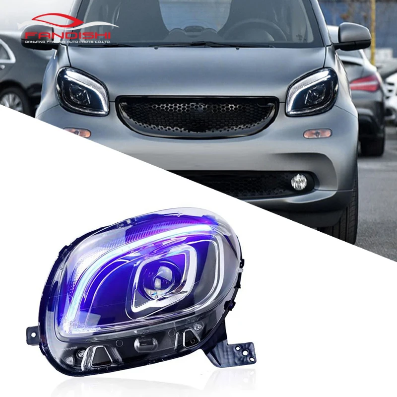 Upgrade Full Led Headlight Head Light Assembly For Mercedes Benz Smart