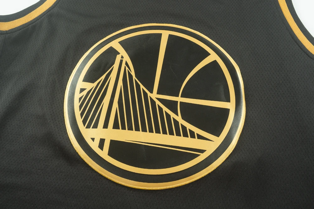 GOLDEN STATE WARRIORS OAKLAND CURRY BLACK HG JERSEY FULL SUBLIMATION