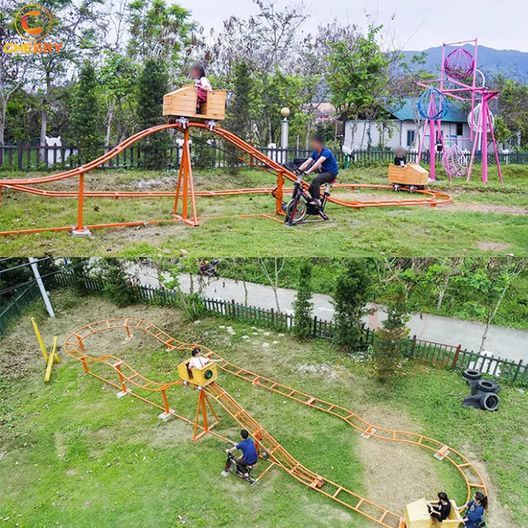 Unpowered Sports Entertainment Parent-child Interactive Games Bicycle Human Pedal Roller coaster