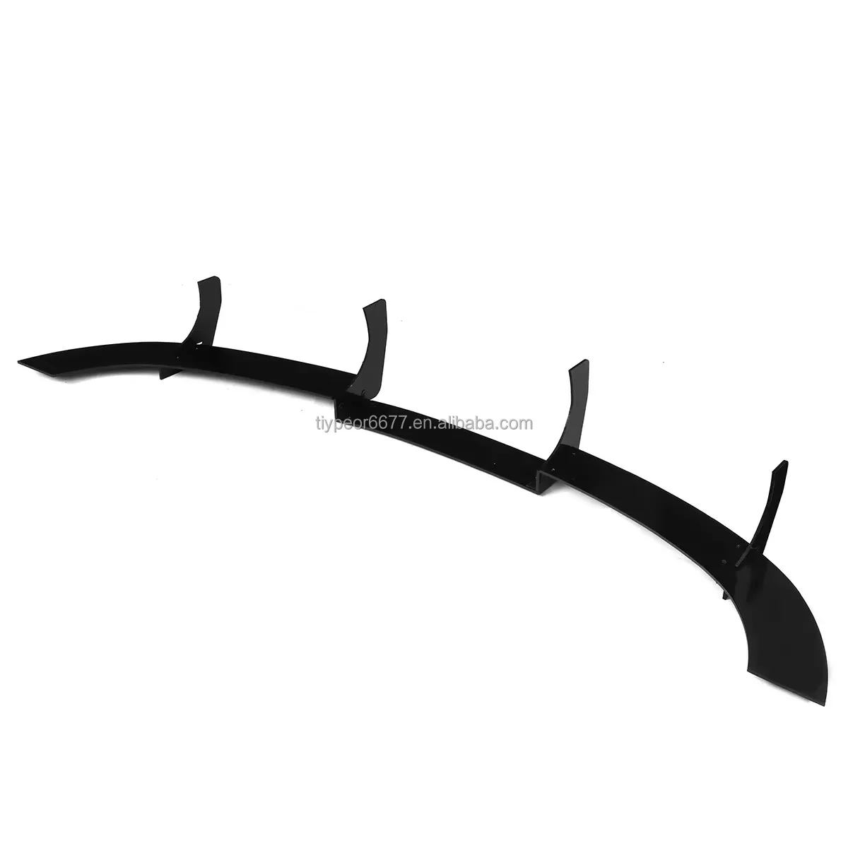 product car rear bumper diffuser shark fin for vw volkswagen golf 5 mk5 r32 2005   2008 tail blade frame exhaust guard trim splitter lip-6