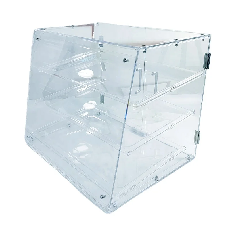 Pastry Display Case, 3-Tier Commercial Countertop