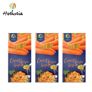 FactoryDirect Consumption Vegan-Friendly Non-GMO  Balanced Diet Low Carbs Dried 80g Halal Carrot Konnyaku Noodles Spaghetti