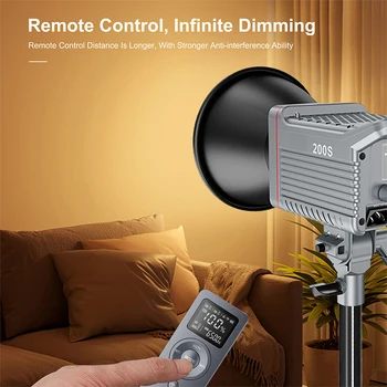 Photographic Lighting Factory Customize 200w Dimmable Studio Shoot Led Video Light for Camera Photography detail image
